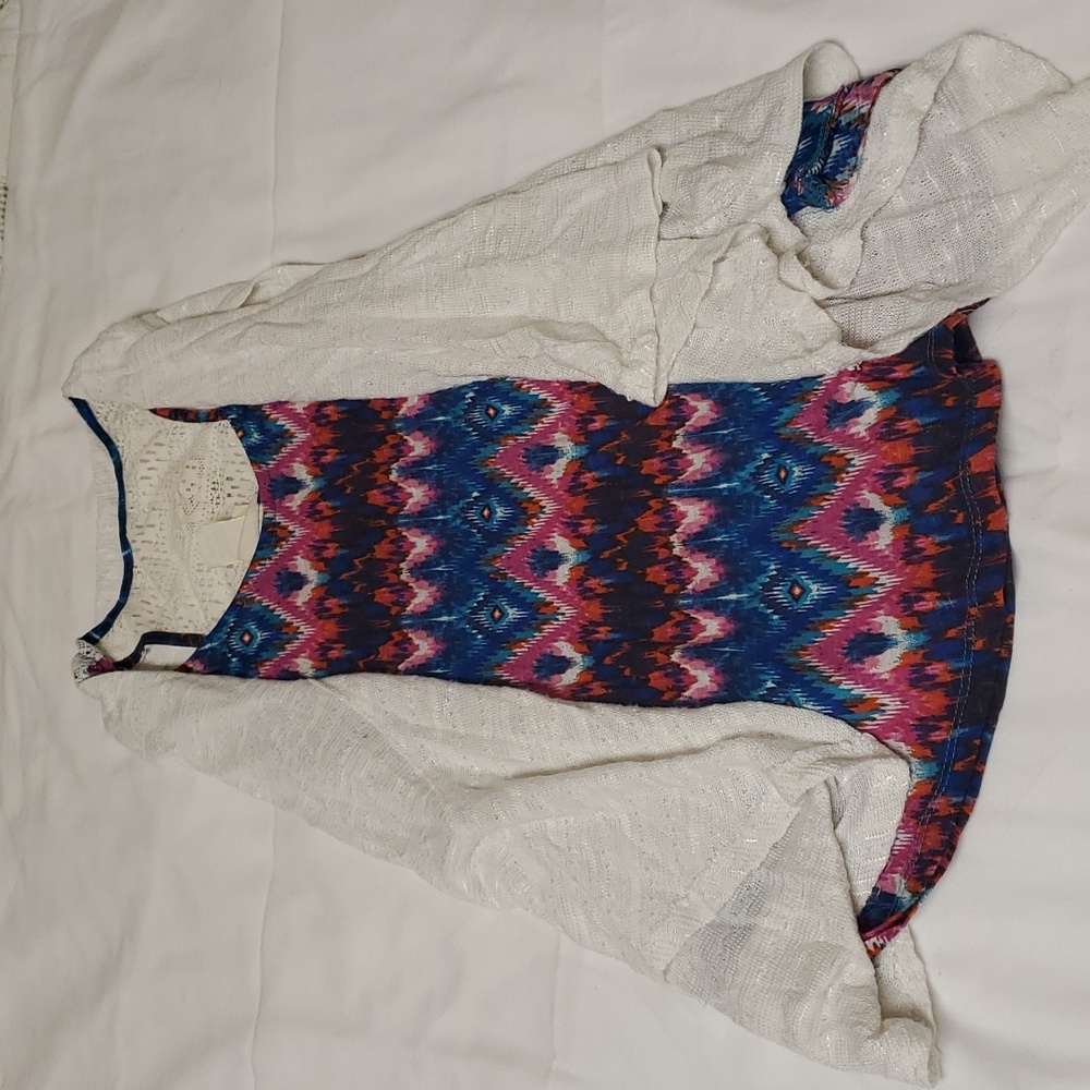 Self esteem tank top shawl set size M (juniors)